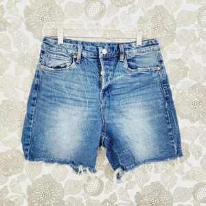 Blanknyc The Warren High Rise Jean Shorts Size 30 cut Off Button Fly  PT